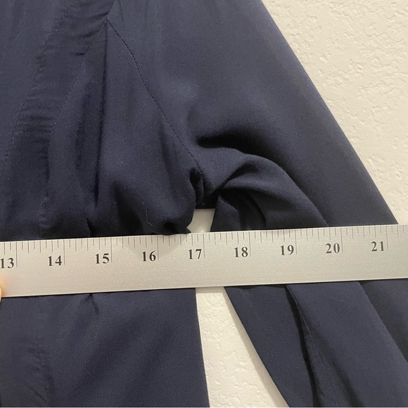 Anthropologie Vanessa Virginia Blouse Peasant Button Down High Low Womens 2 S XS - Picture 10 of 14